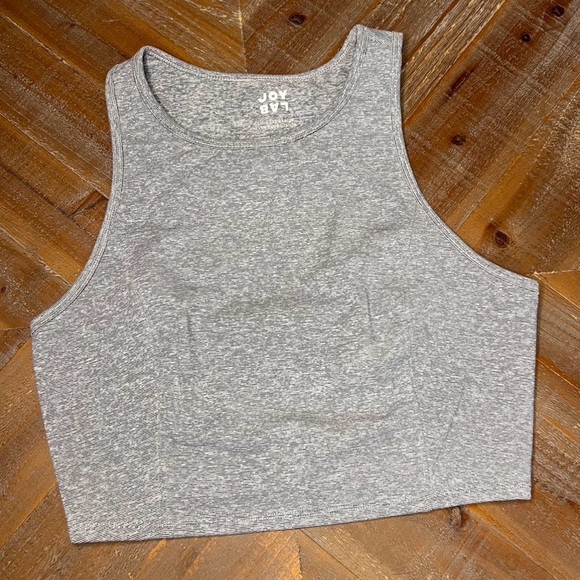 JoyLab Tops - JoyLab women’s Heather‎ Gray Cropped Tank Top Size XxL